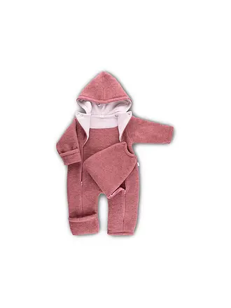 POPOLINI | Combinaison bébé en laine polaire | rosa